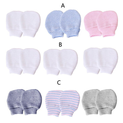 Baby Krabwantjes Set van 3 Paar Zachte Wantjes