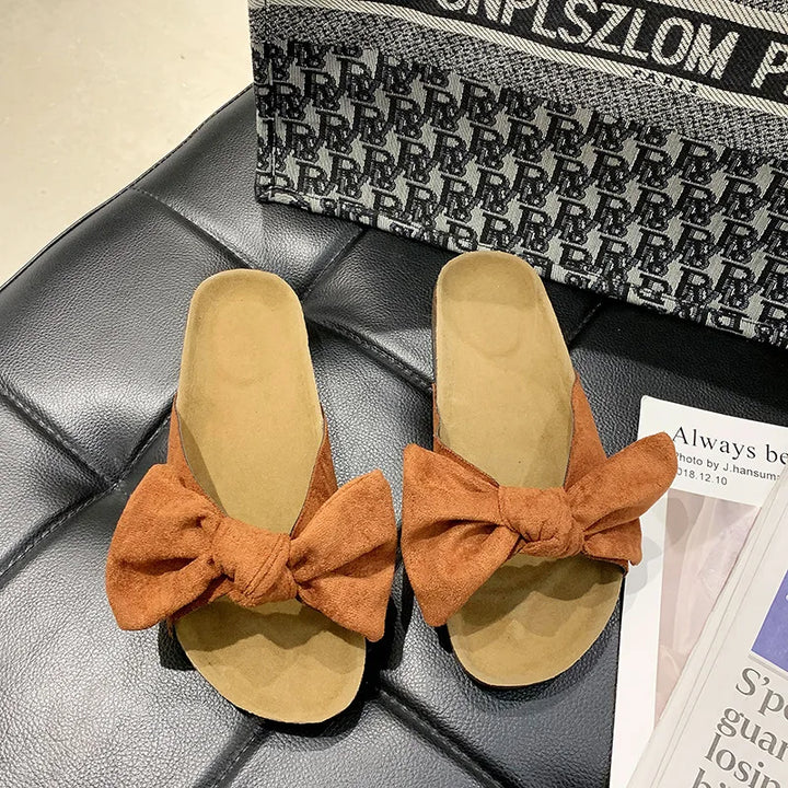 Pantoffels met Strik voor Vrouwen Warm en Zachtaardig