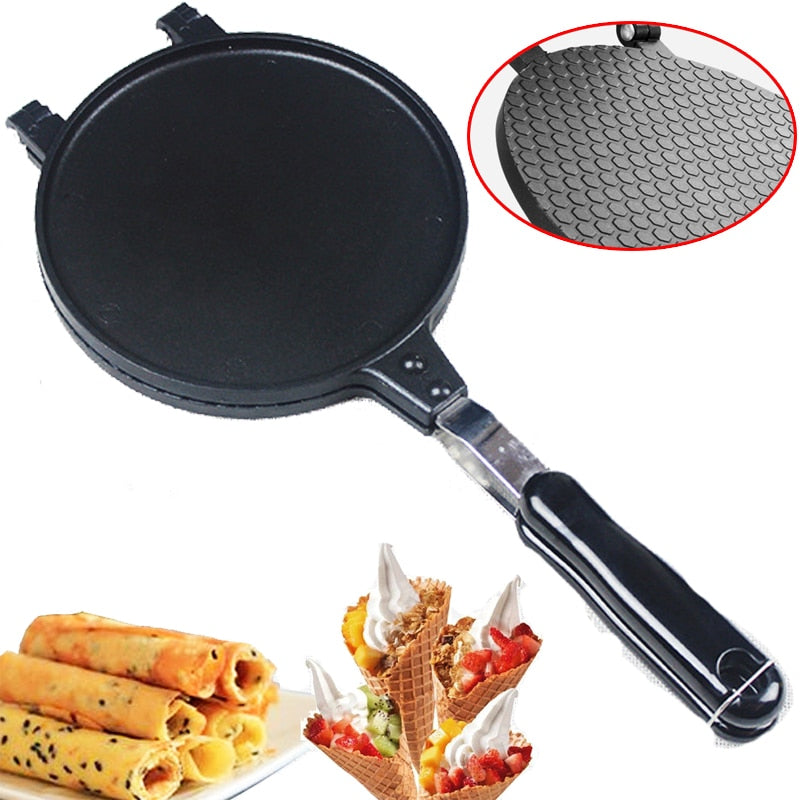 Wafelijzer Koekenpan voor Wafels en Omeletten