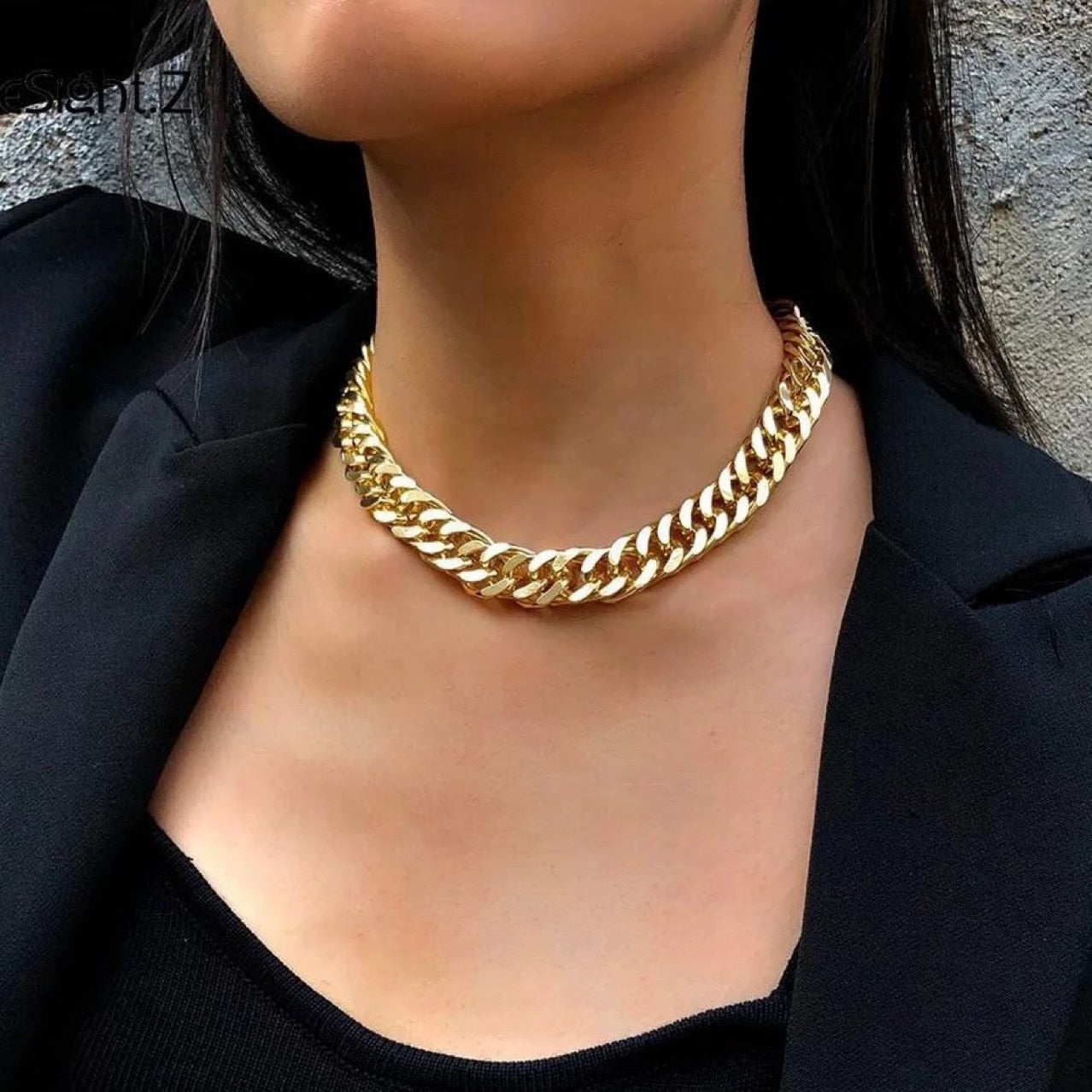 Ketting Halsketting RVS Gouden Kleur Niet Verkleurend