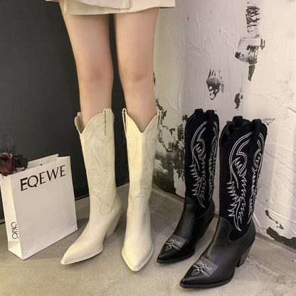 Cowboy Boots Hoge Kwaliteit Leren Rijlaarzen