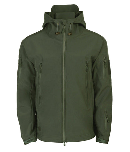 Heren Softshell Jas Waterdicht Winddicht met Capuchon