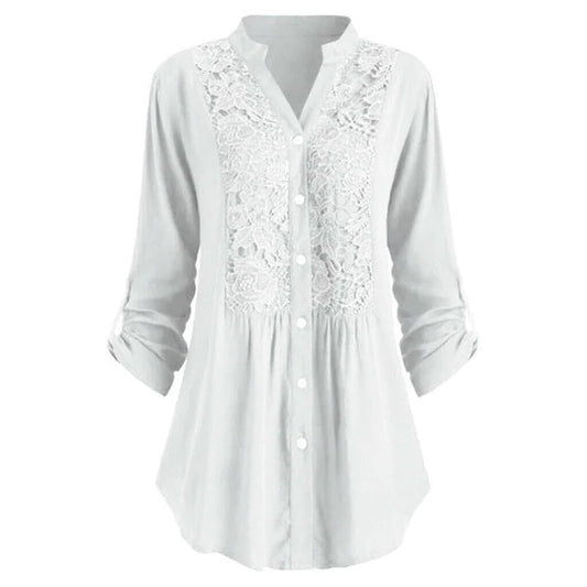 Vrouwelijke Blouse Trendy Haven Stijl Mode - Mode Vibes