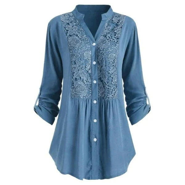 Vrouwelijke Blouse Trendy Haven Stijl Mode