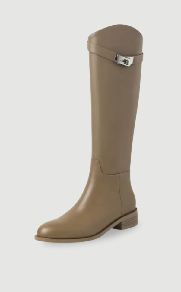 Dames Rijlaarzen van Hoogwaardig Leer Elegante Stijl