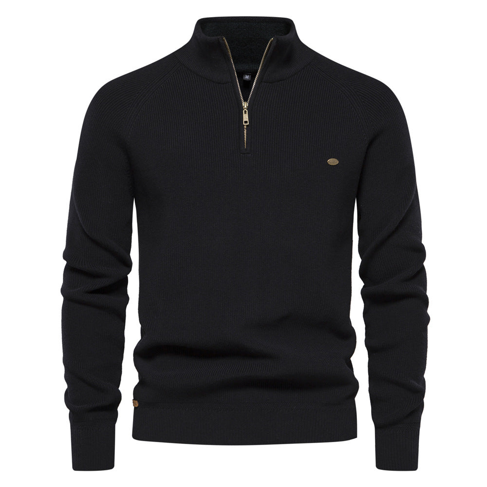 Warme Heren Trui Half-Zip Ademend en Zacht - Mode Vibes