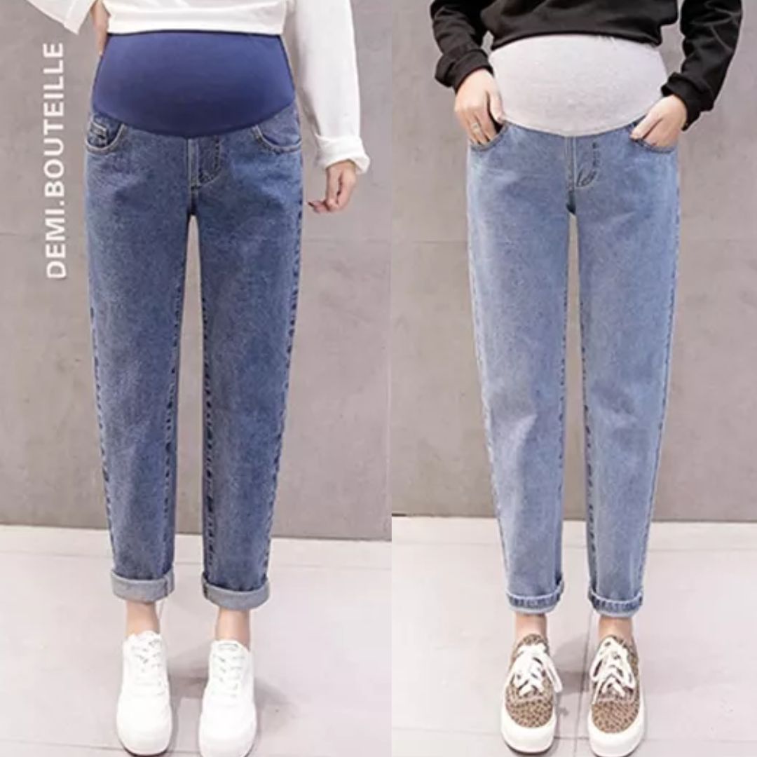Zwangerschapsjeans Hoge Taille Los Zittend Comfortabel