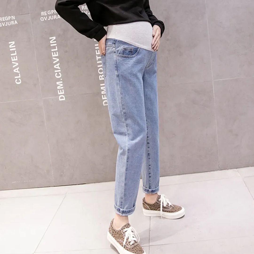 Zwangerschapsjeans Hoge Taille Los Zittend Comfortabel