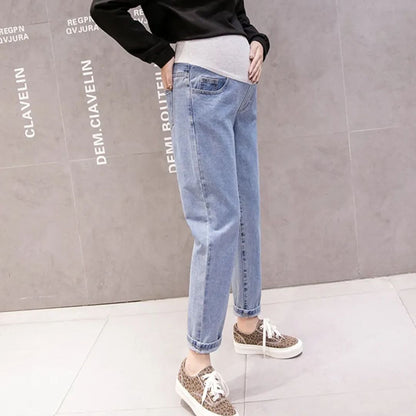 Zwangerschapsjeans Hoge Taille Los Zittend Comfortabel