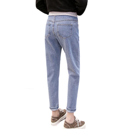Zwangerschapsjeans Hoge Taille Los Zittend Comfortabel