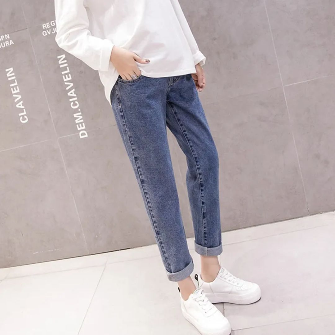Zwangerschapsjeans Hoge Taille Los Zittend Comfortabel