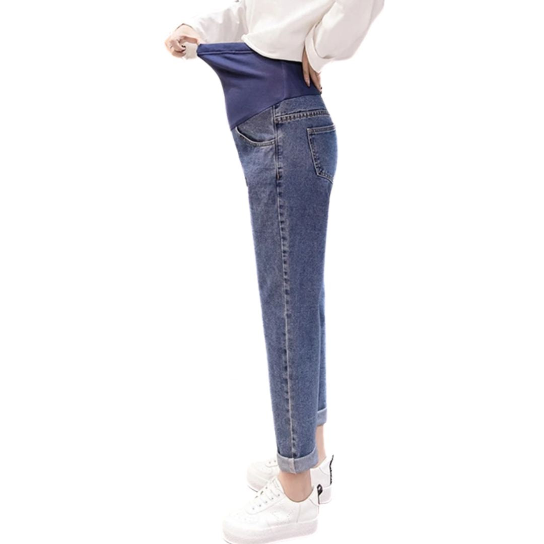 Zwangerschapsjeans Hoge Taille Los Zittend Comfortabel