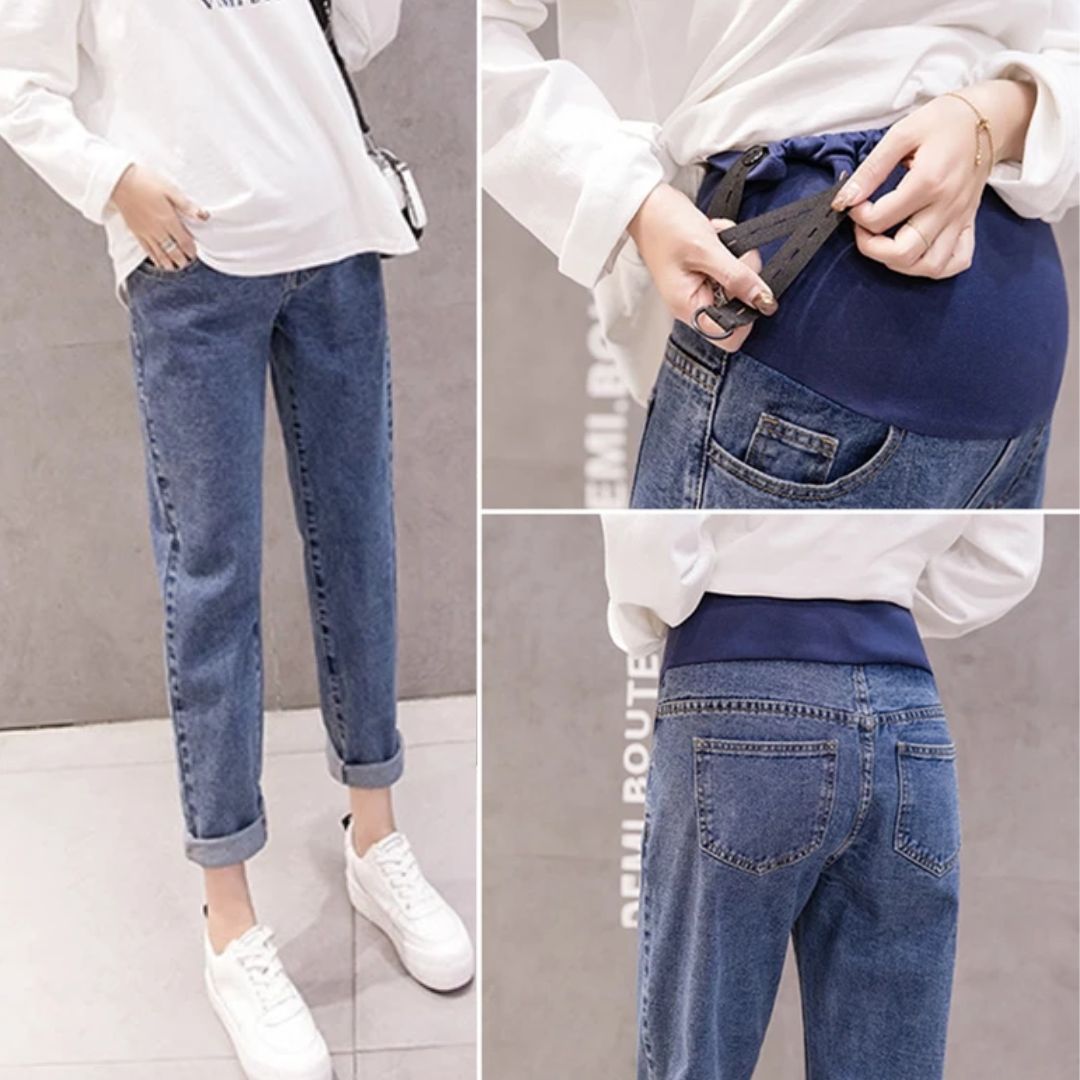 Zwangerschapsjeans Hoge Taille Los Zittend Comfortabel