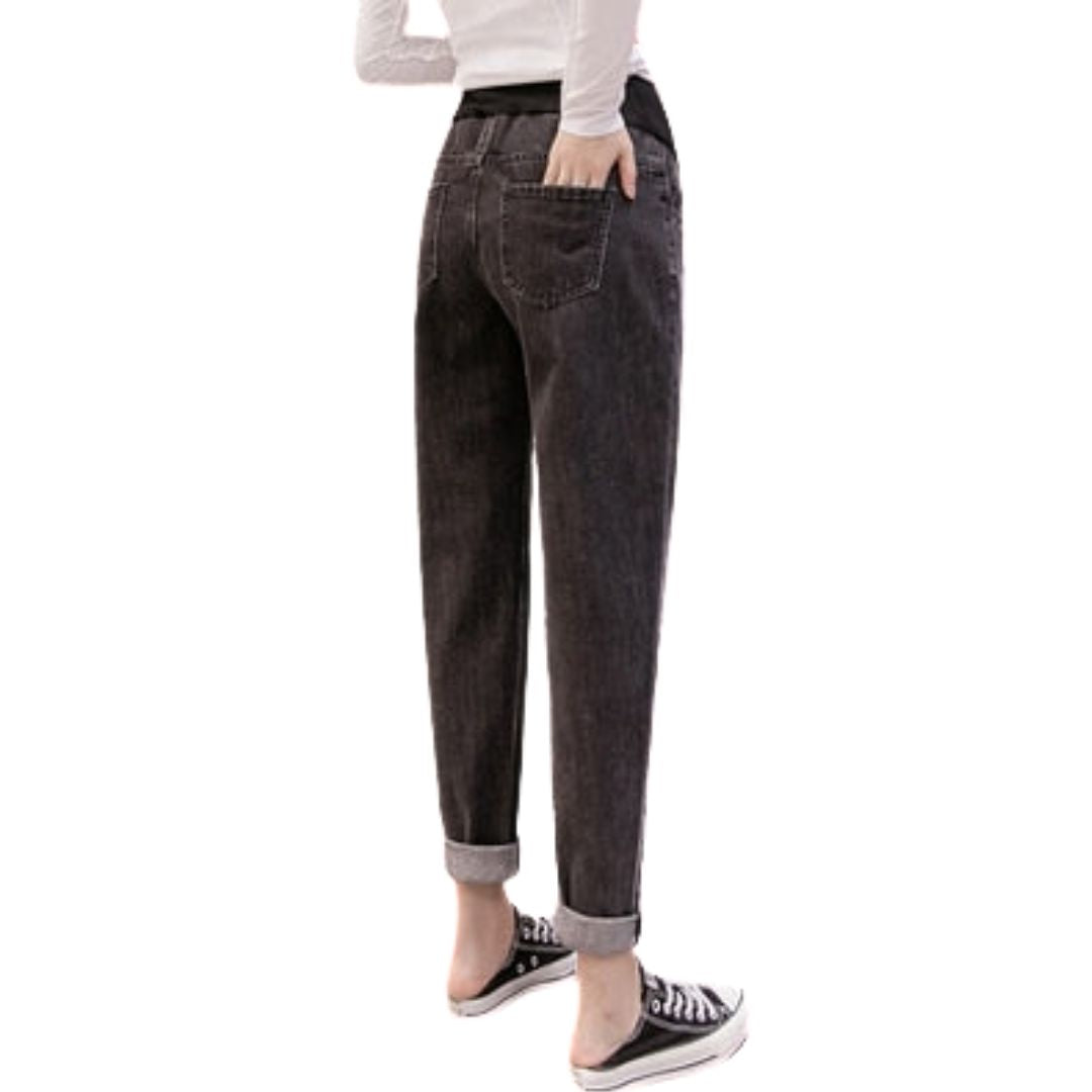 Zwangerschapsjeans Hoge Taille Los Zittend Comfortabel