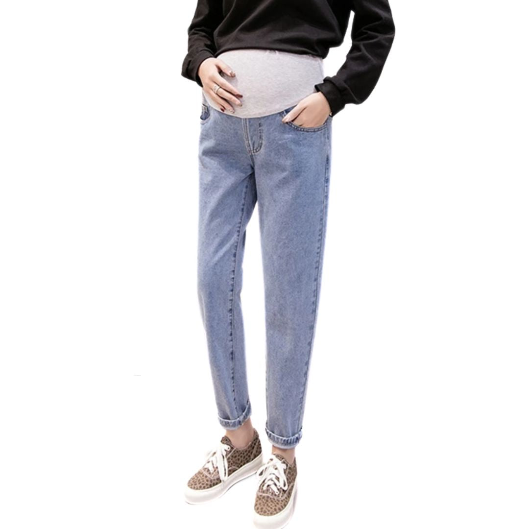 Zwangerschapsjeans Hoge Taille Los Zittend Comfortabel - Mode Vibes