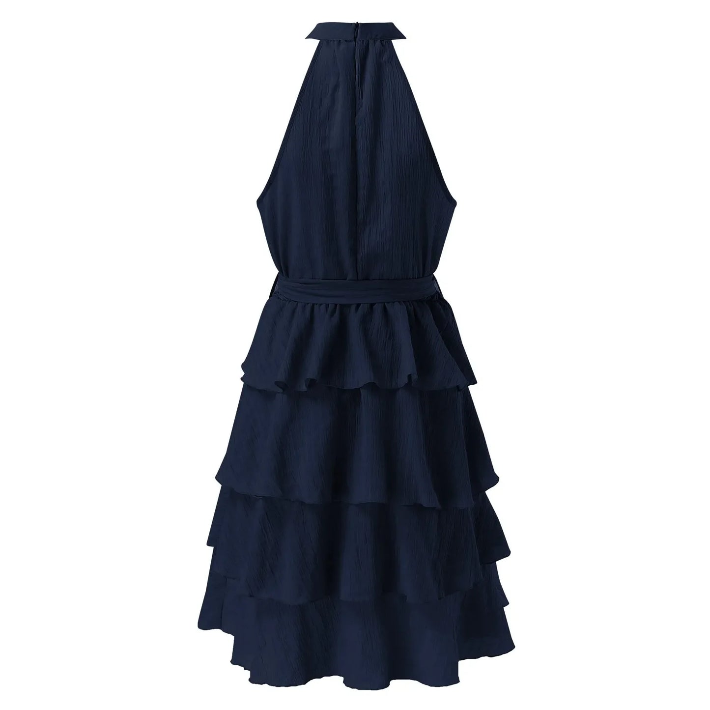 Mouwloze Zomerjurk met Bladzoom van Belleza Moda