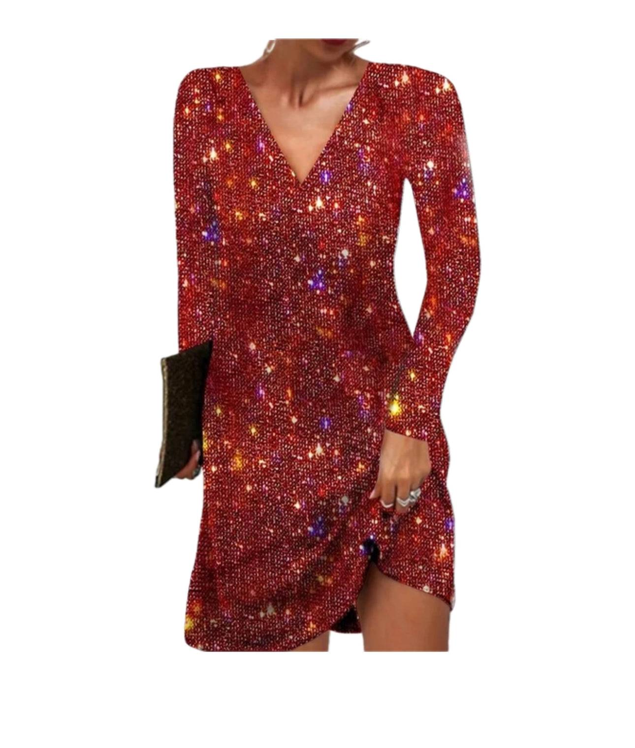 Hannah | Abito da cocktail con paillettes