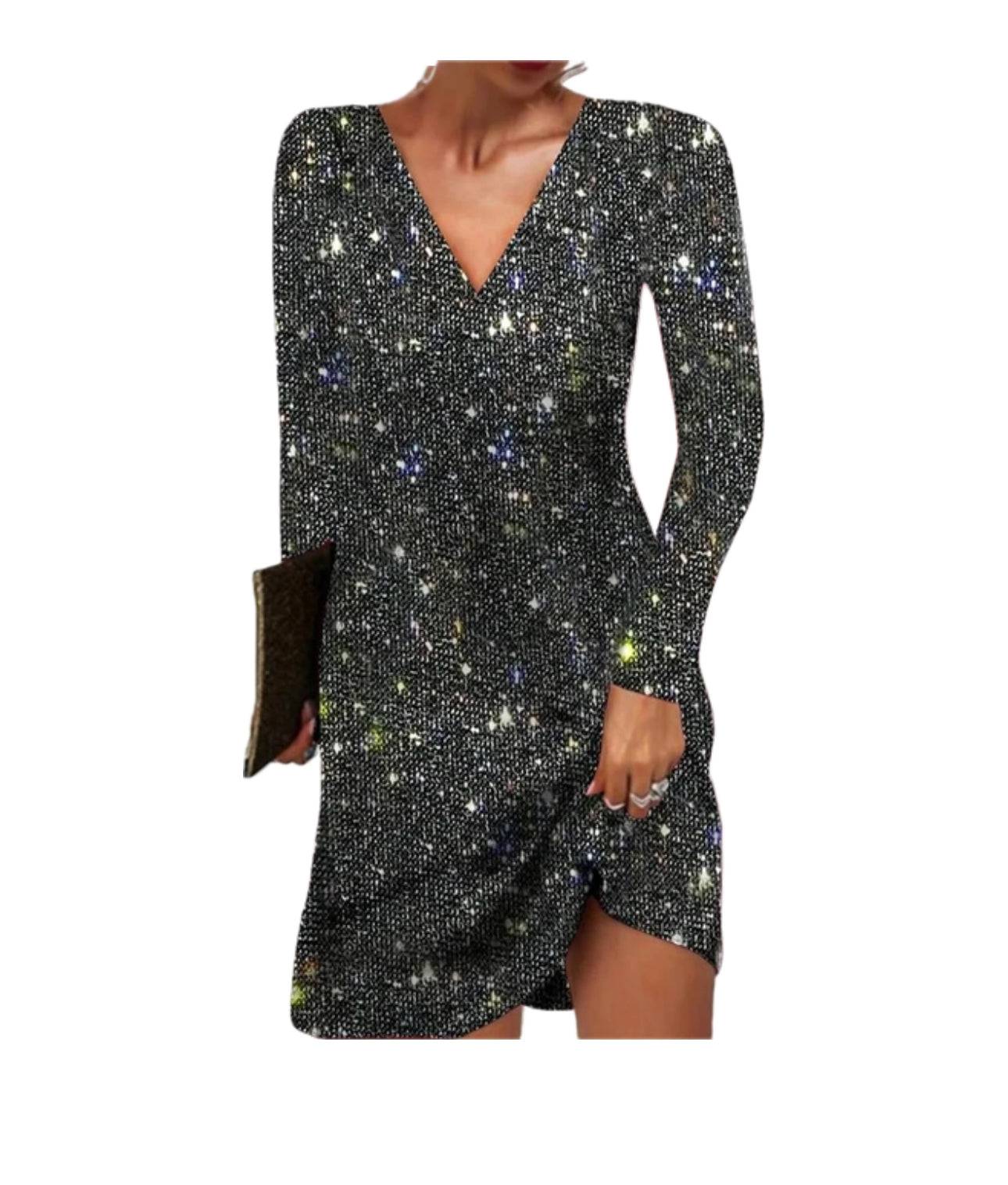 Hannah | Abito da cocktail con paillettes