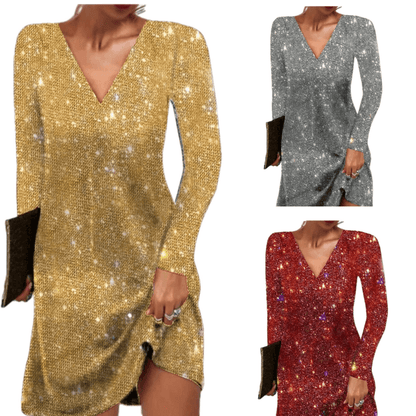 Hannah | Abito da cocktail con paillettes