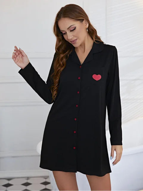 Hartenliefde Pyjama Jurk voor Stijlvolle Nachtrust