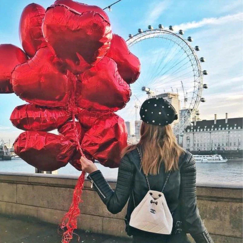 Valentijnsballonnen Hartjes 20 Stuks Rode Liefdesballonnen