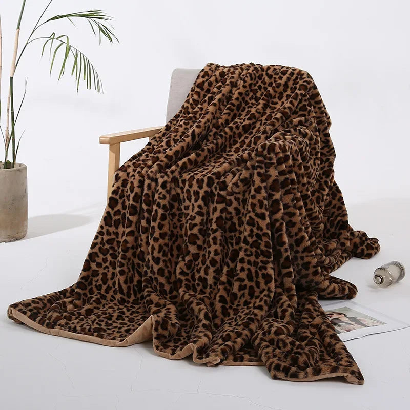 Haven | Luipaardprint | Fleece Deken