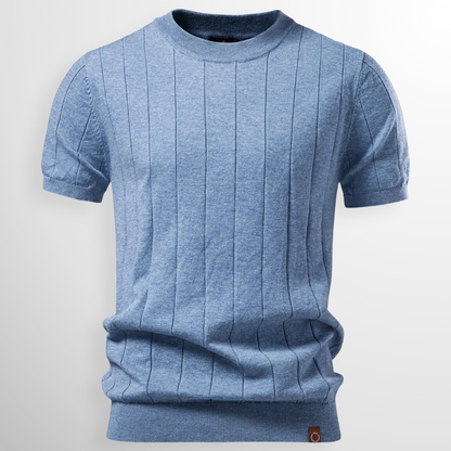 Heren T-shirt Geribd Comfortabele Pasvorm - Mode Vibes

