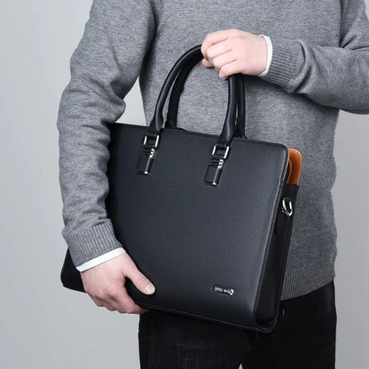 Heren Laptoptas Luxe Leder Portaro