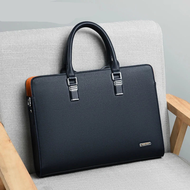 Heren Laptoptas Luxe Leder Portaro