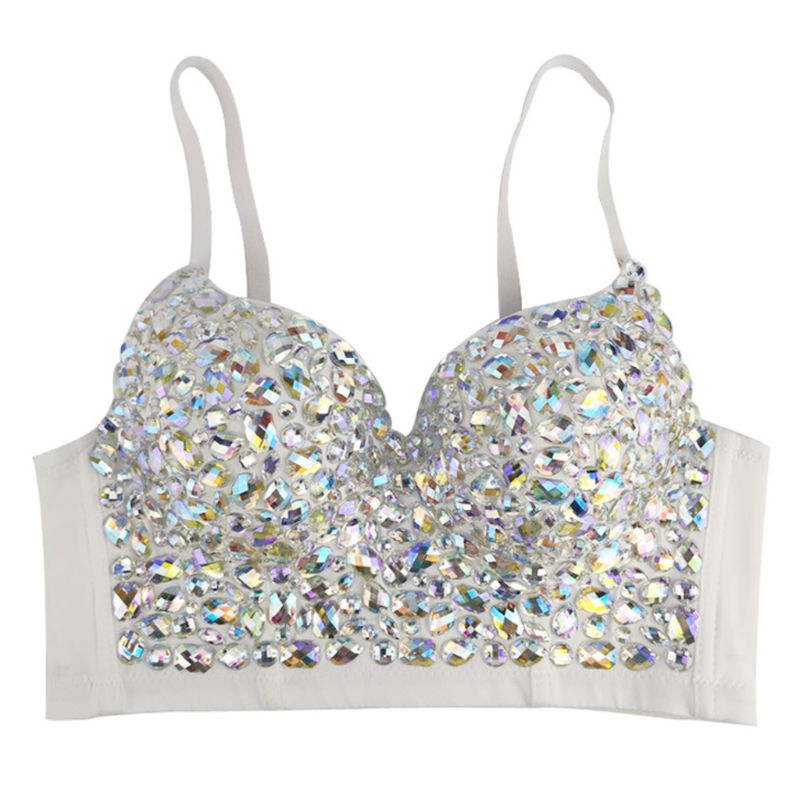 Festival Top met Glitter | Faye Diamond Strik - Mode Vibes