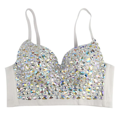 Festival Top met Glitter | Faye Diamond Strik - Mode Vibes