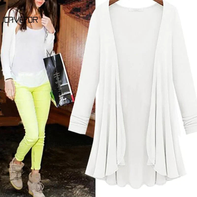 Dames Vest Gebreid met Ruches en Elegant Design