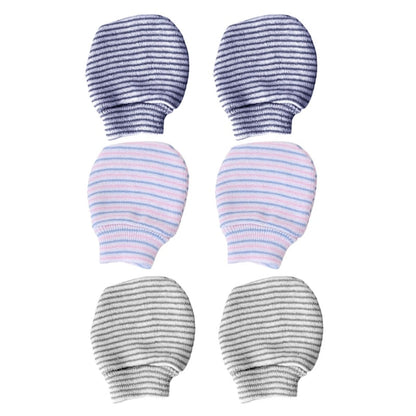 Baby Krabwantjes Set van 3 Paar Zachte Wantjes