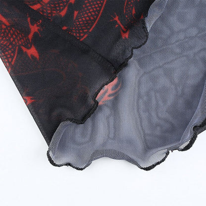 Mesh Dragon Tasje voor een Avondje Uit