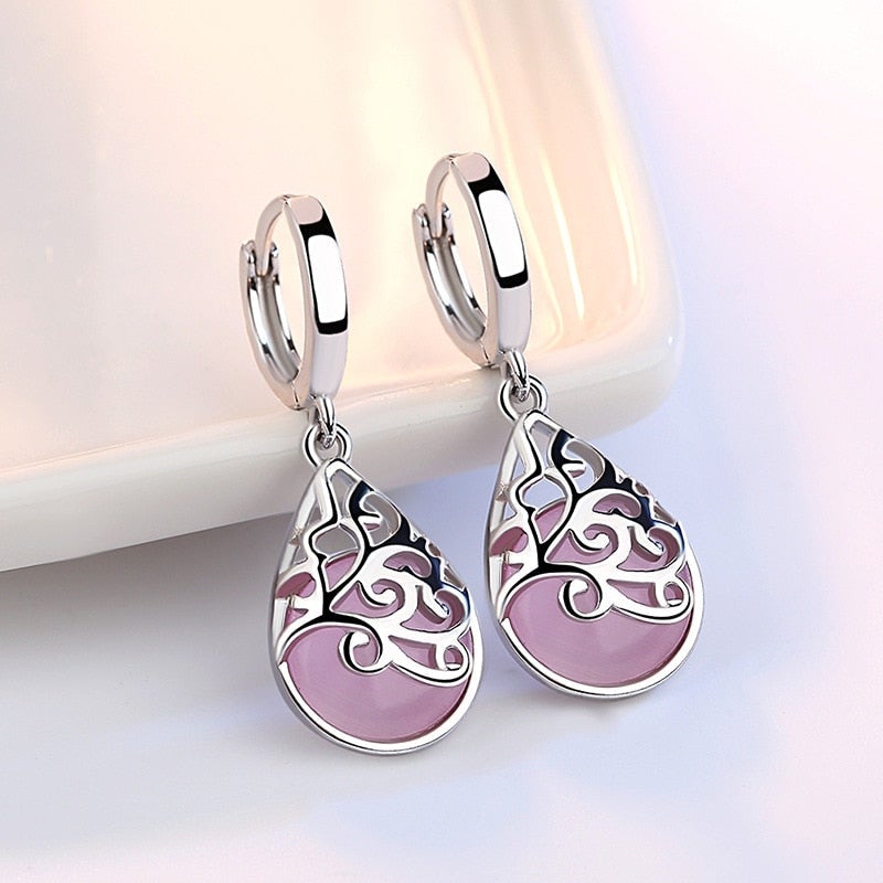 Sterling Zilver Oorbellen Boom des Levens Sieraden - Mode Vibes