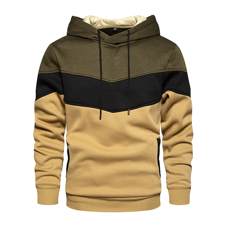 Heren Hoodie Katoen Mix Zwart Darius