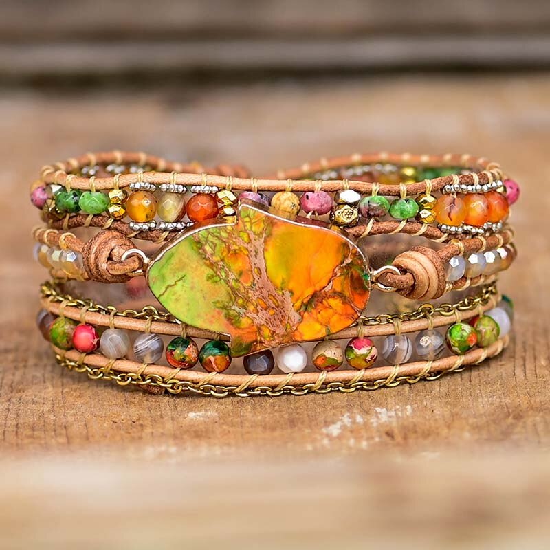 Hamsa Armband met Amazonesteen Zahara Model