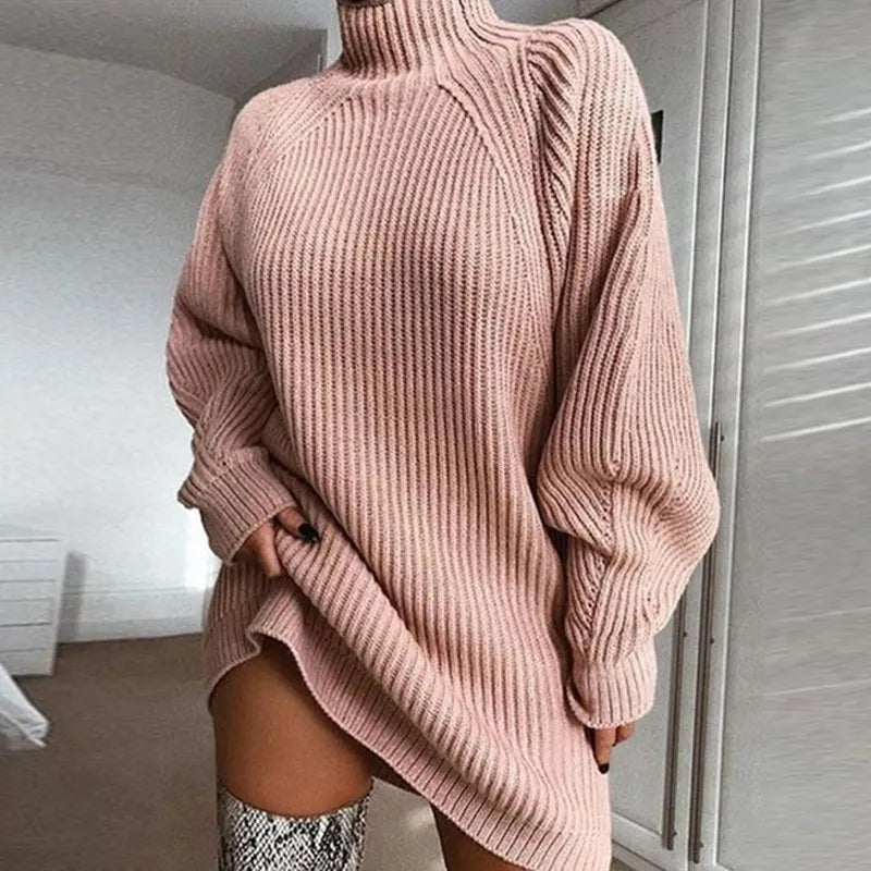 Comfortabele Coltrui Jurk Celeste Zacht en Warm