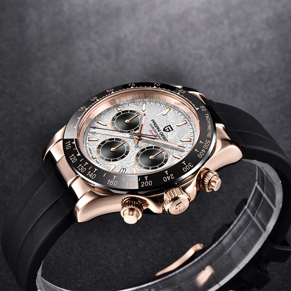 RVS Herenhorloge Sapphire Blauw Luxe Design