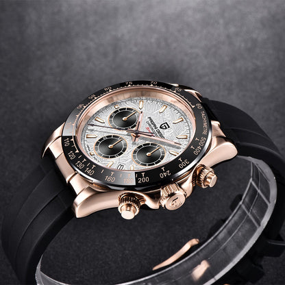 RVS Herenhorloge Sapphire Blauw Luxe Design