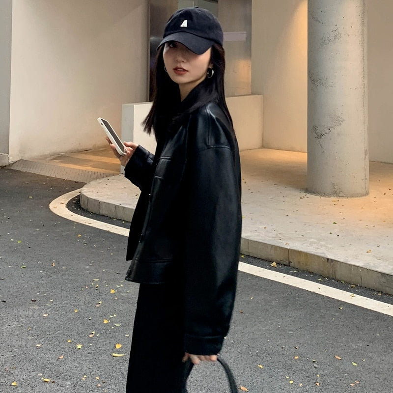 Leren Jas Audrey Stijl Lange Leren Coat