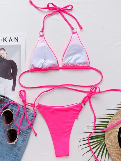 Dames Bikini Criss Cross Stijlvol Zwart Strandkleding
