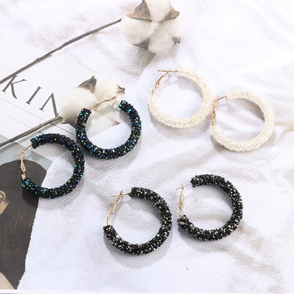 Feestelijke Oorbellen | Glitter Hoops voor Vrouw