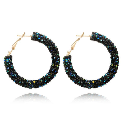 Feestelijke Oorbellen | Glitter Hoops voor Vrouw