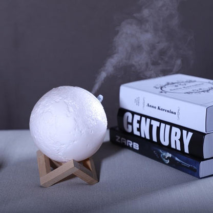 Luchtbevochtiger en Lamp in Een: Moon Air Purifier Modern Design