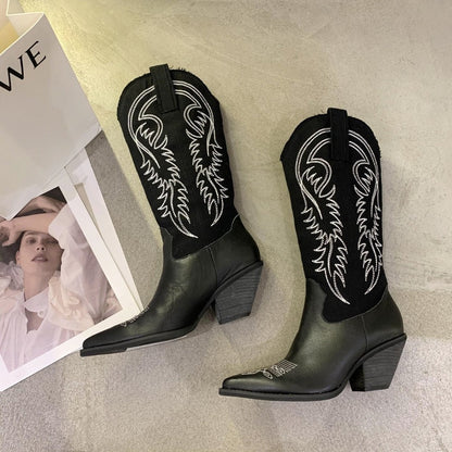 Cowboy Boots Hoge Kwaliteit Leren Rijlaarzen