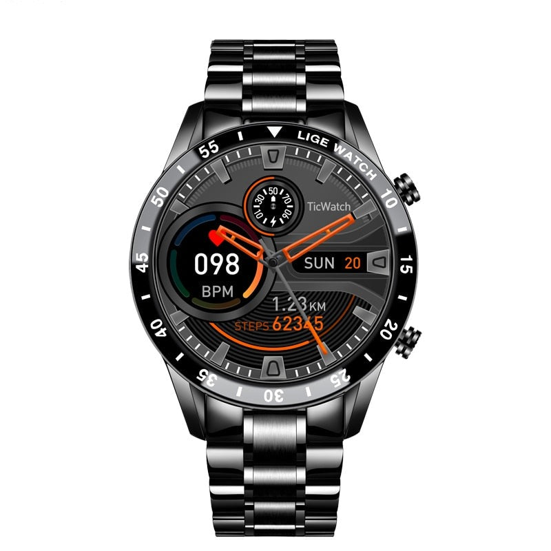 Heren Smartwatch Luxe Axel Met Hartslagmeter - Mode Vibes