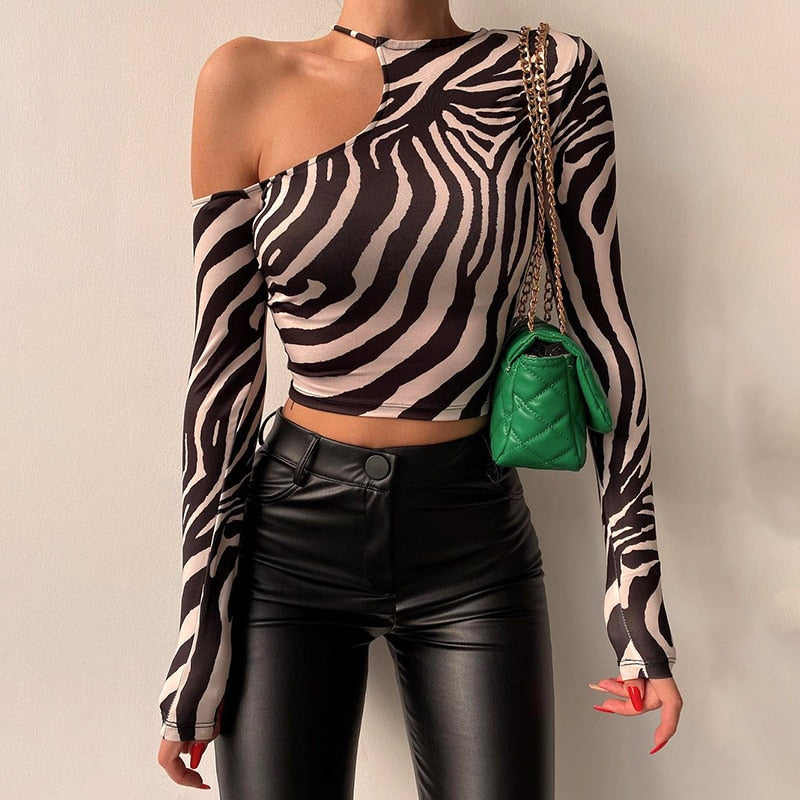 Zebra Top voor Vrouw met Leuke Print - Mode Vibes