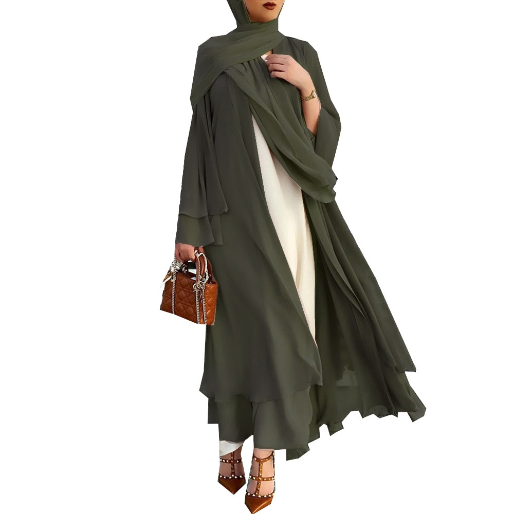 Moslim Abaya met Hijab Lichtgewicht en Stijlvol