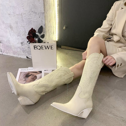 Cowboy Boots Hoge Kwaliteit Leren Rijlaarzen